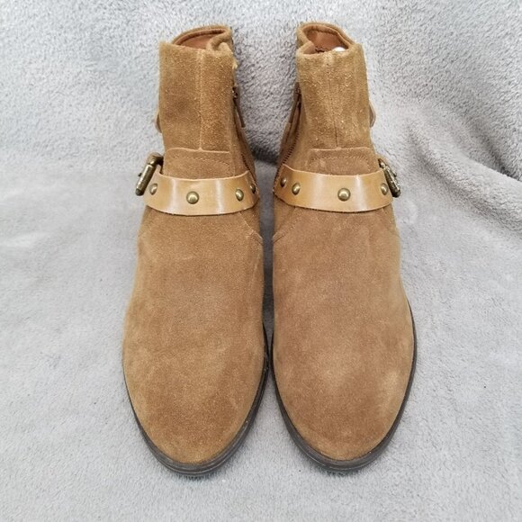 Crown Vintage Shoes Womens Size 8.5 Roberta Brown Suede Ankle Boots *NWOT* - Picture 3 of 14